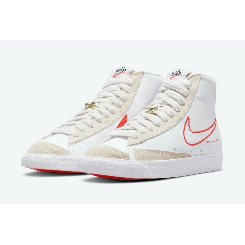 Nike Blazer  Mid 77 SE Women's orange and white size 10.5